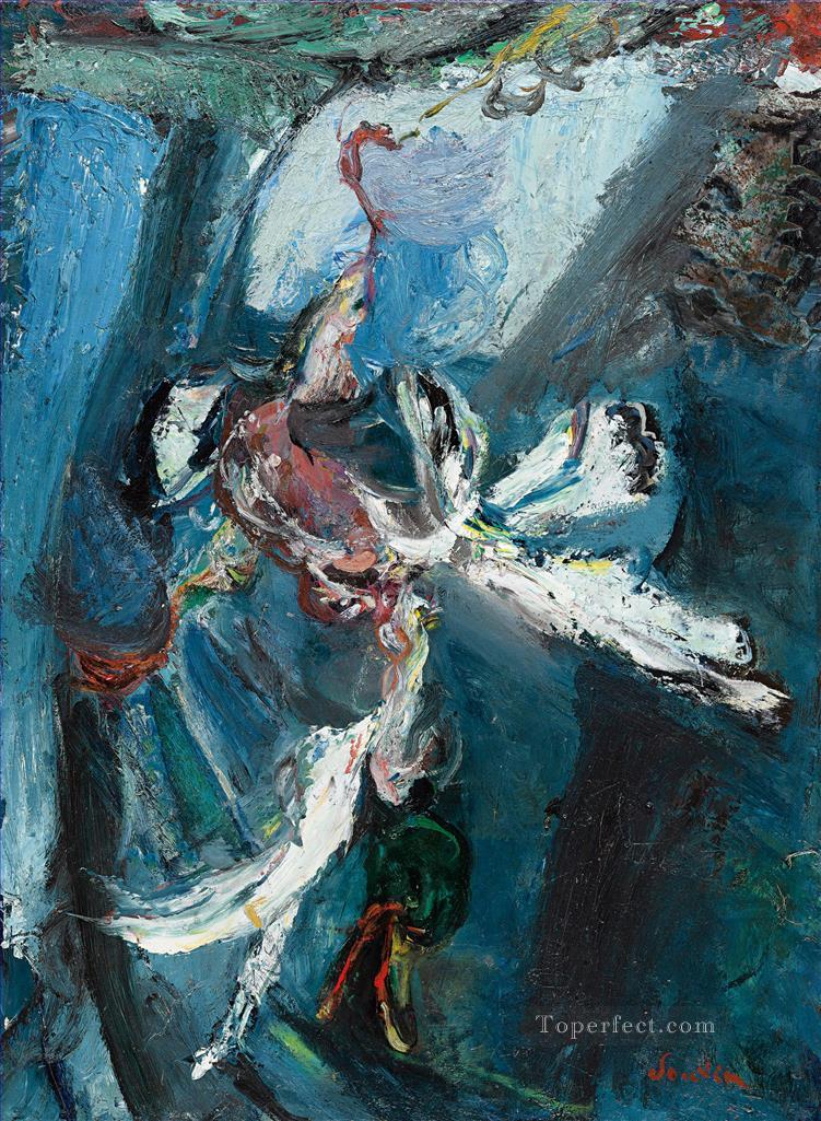 ホワイト・ダック・チャイム・スーティン表現主義油絵